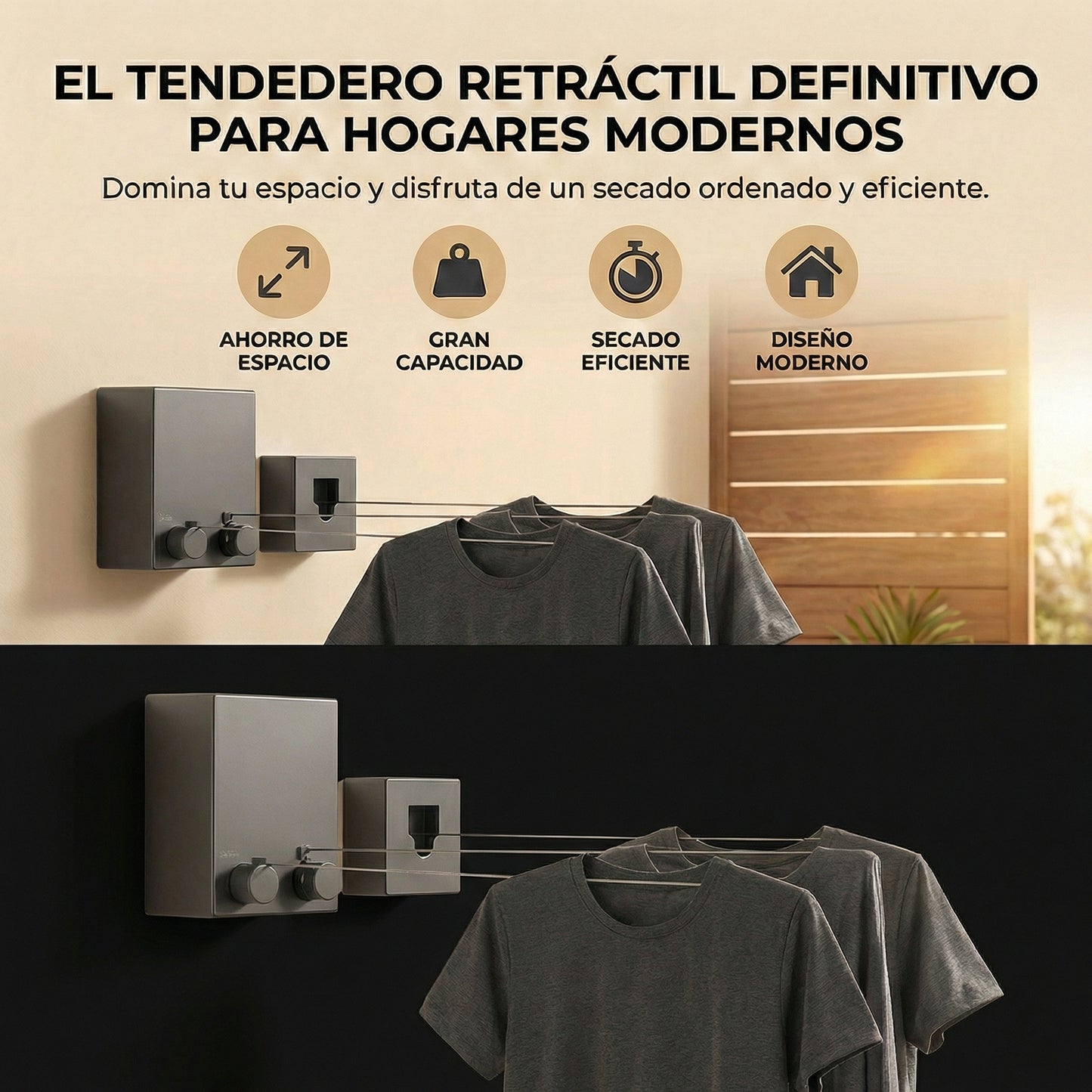 Tendedero Retractil Premium