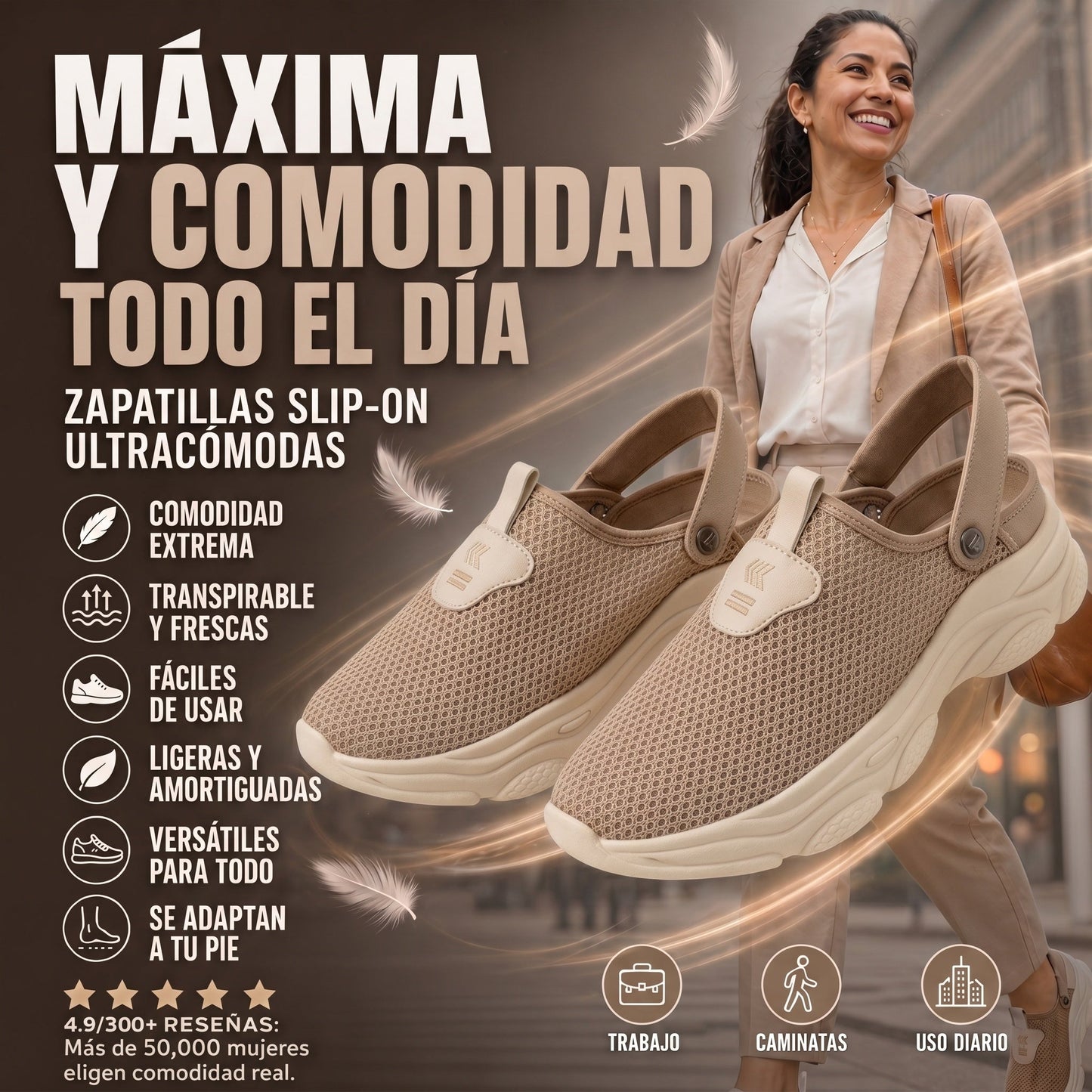 SNAKE - Tenis casuales transpirables para mujer