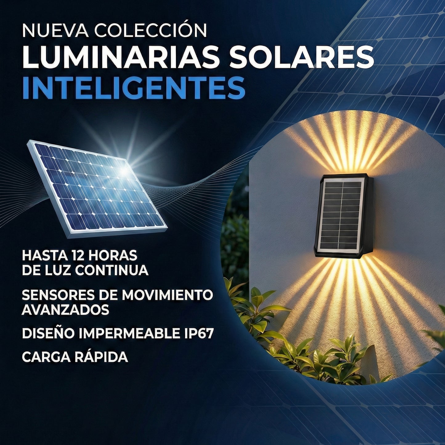 SolarLux Pro Luces Solares Inteligentes
