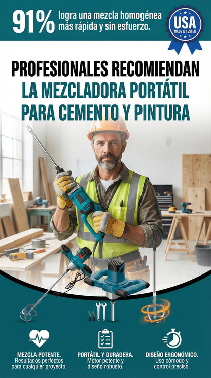 Mezcladora de Cemento y Pintura Makita