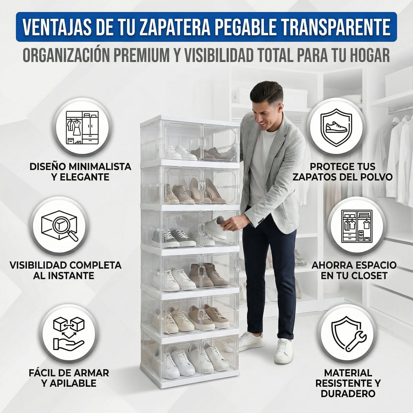 ShoesMax Zapatera de 6 Niveles