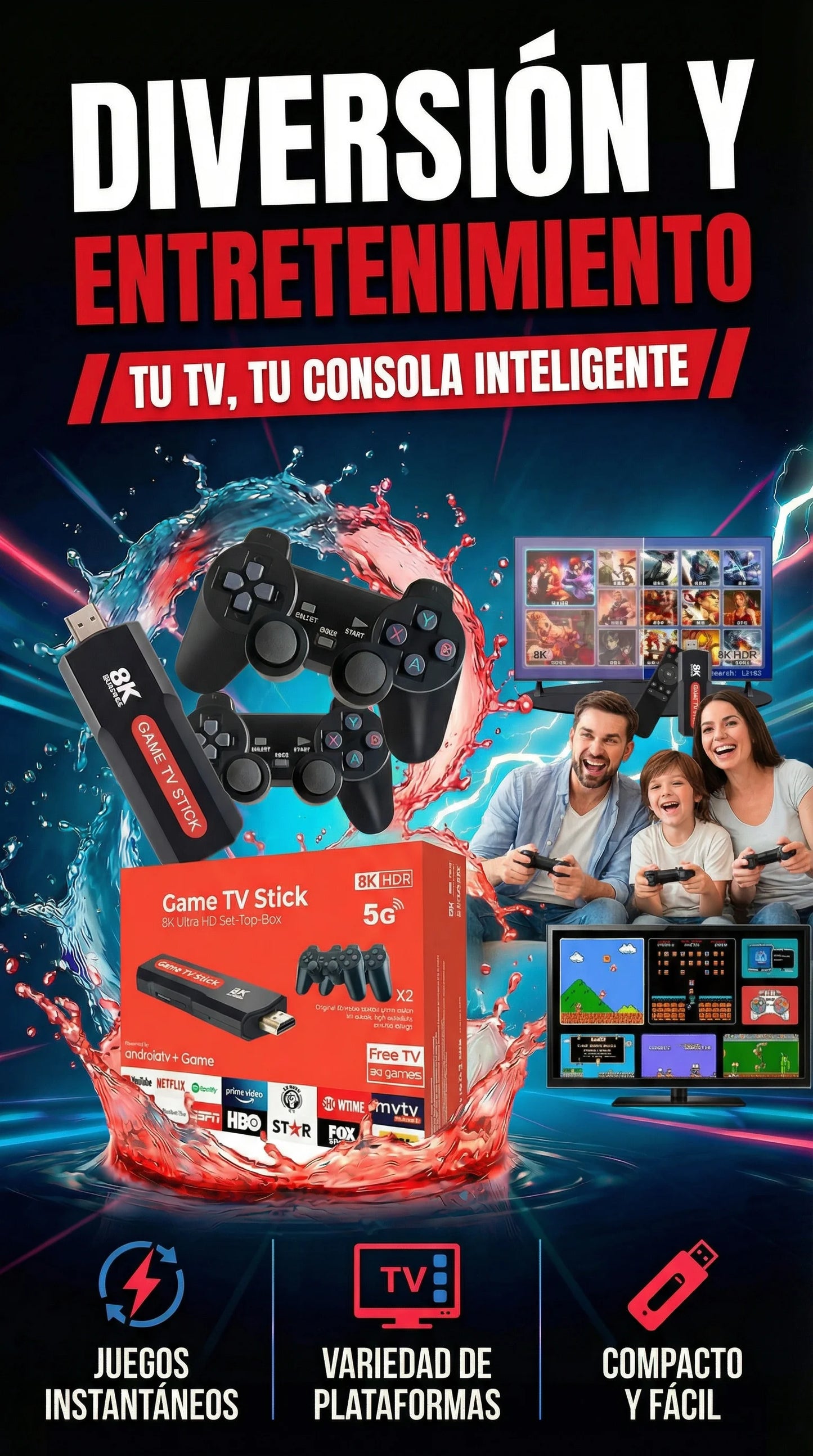 Game TV Stick: Smart TV y Consola