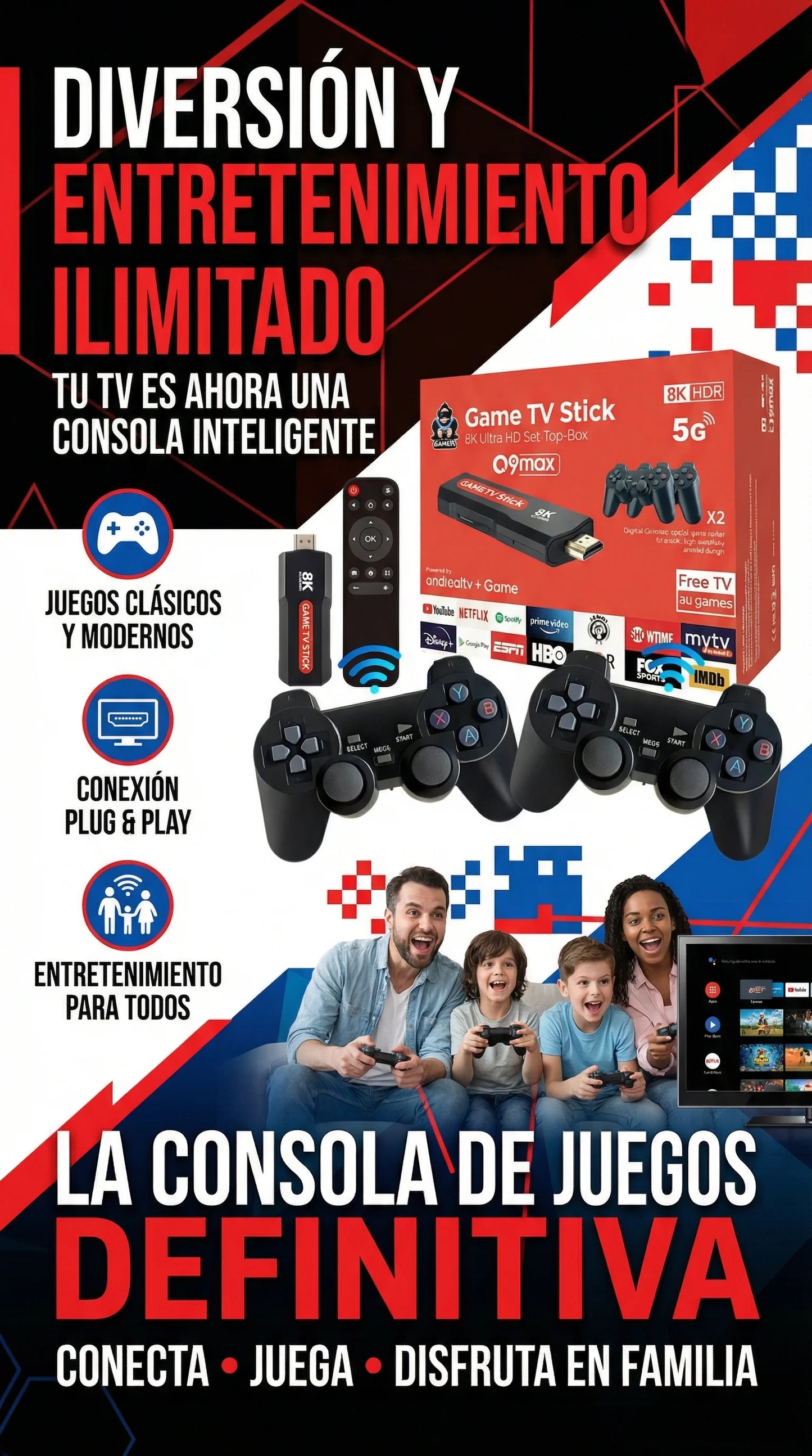 Game TV Stick: Smart TV y Consola