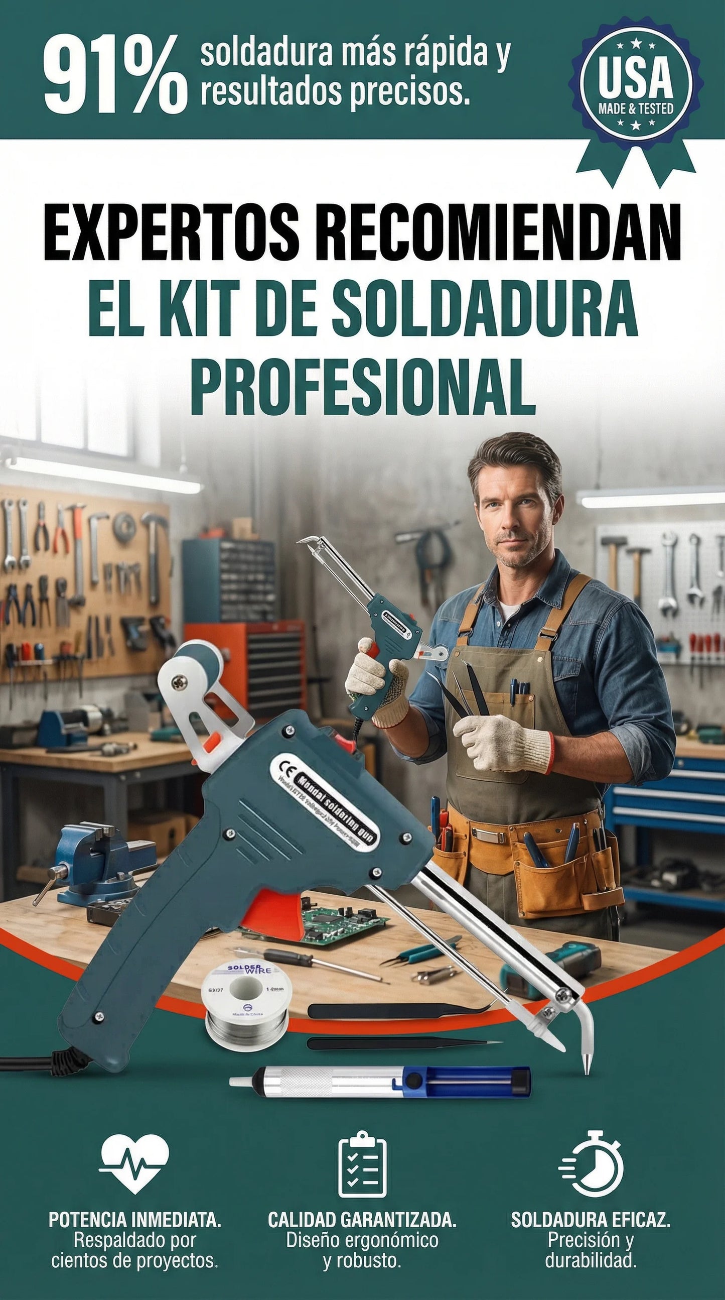 Soldadora de Alta Eficiencia 120W