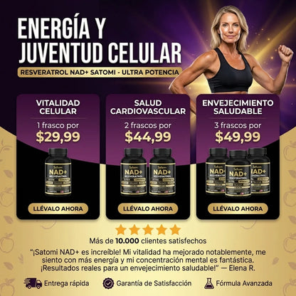 Resveratrol NAD+ Satomi 100 Capsulas