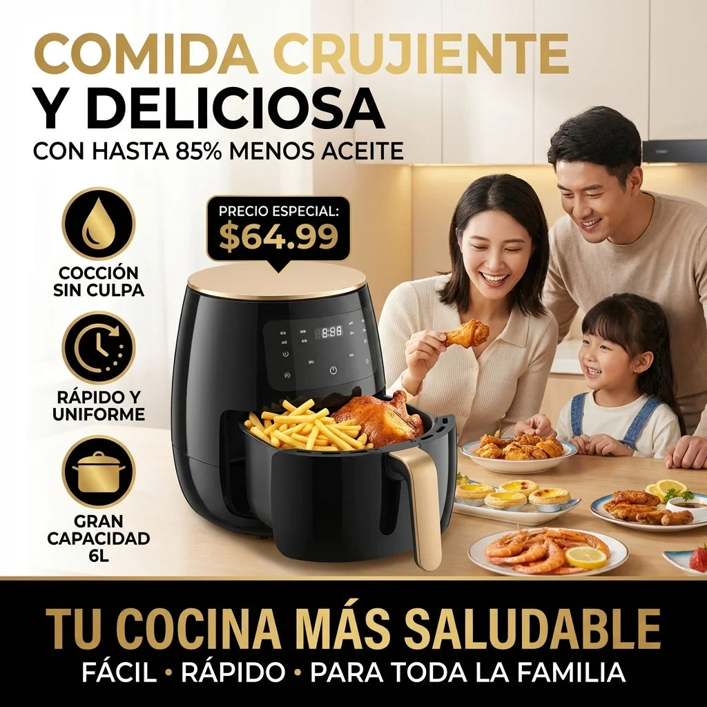 Freidora de Aire de 6 Litros