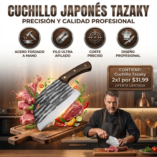 Cuchillo Japones Tazaky Promocion 2x1🎁